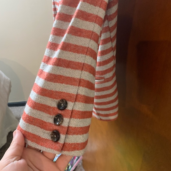Anthropologie Cartonnier Striped Terry Blazer - Picture 5 of 6